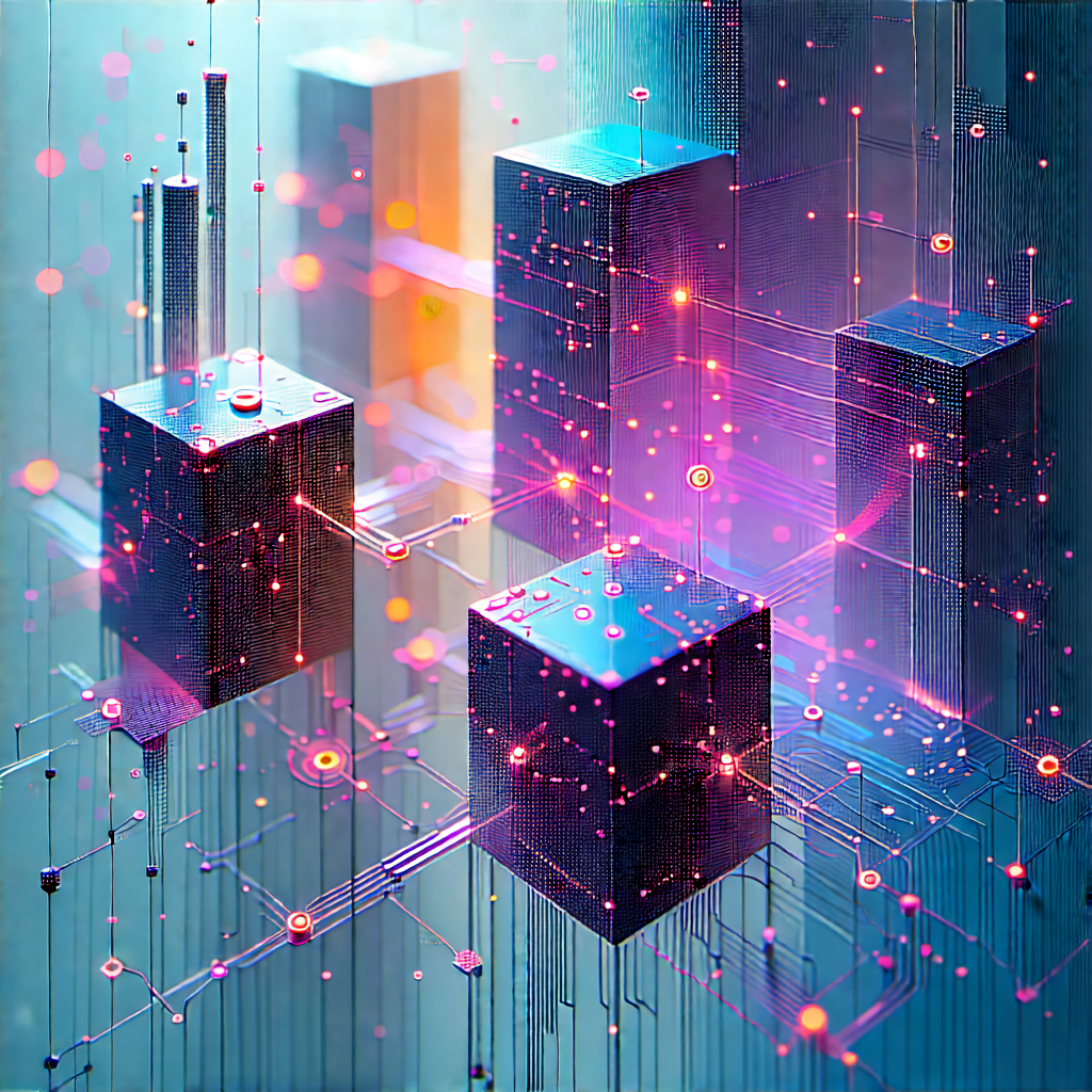 Blockchain Network Visualization With Image, There