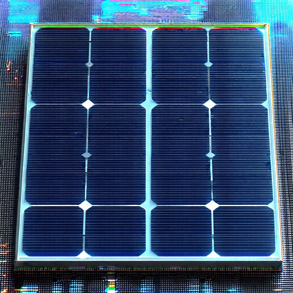 Solar Panel With Holographic Projection With Solar Panel
