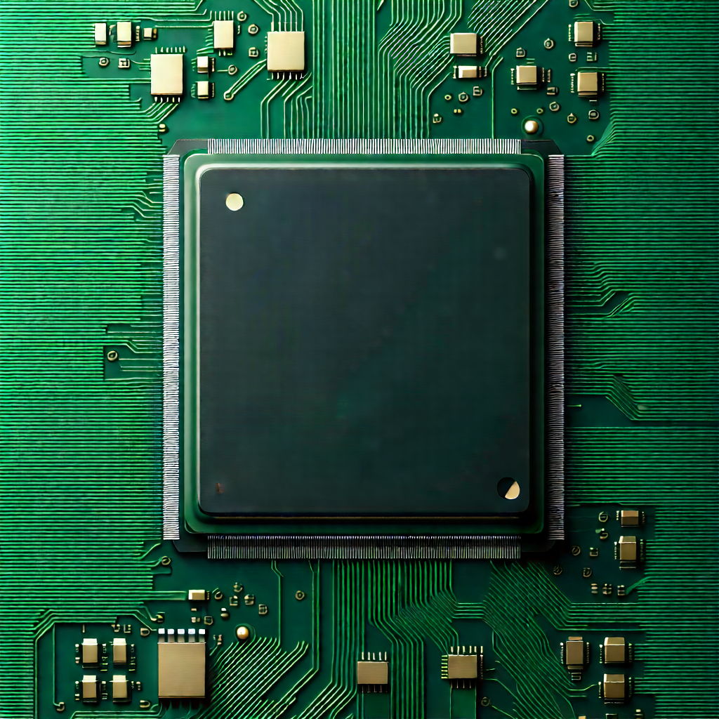 Close-up of microprocessor