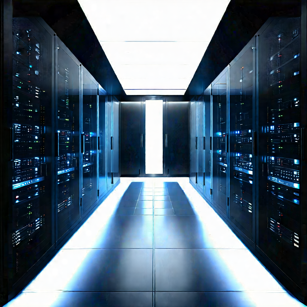 Futuristic server room