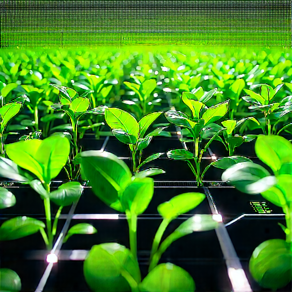 Agricultural Technology In Manufacturing Facility With Large Field