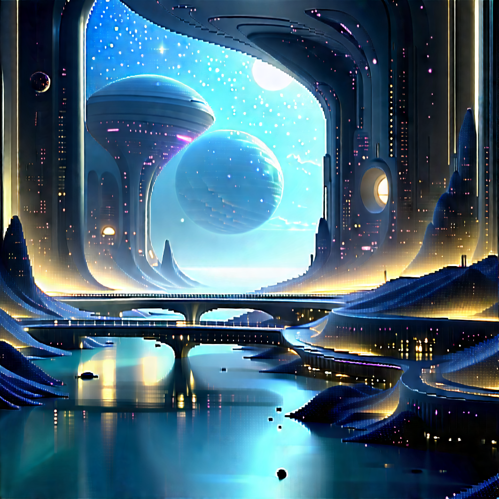 (futuristic:1.32) Innovation Hub With Futuristic Scene,