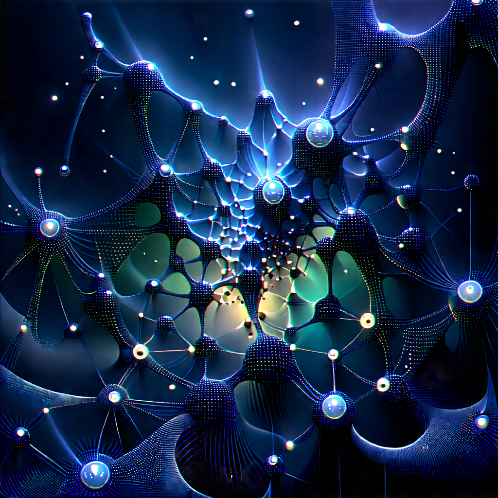 Blockchain Network Visualization With Image, There