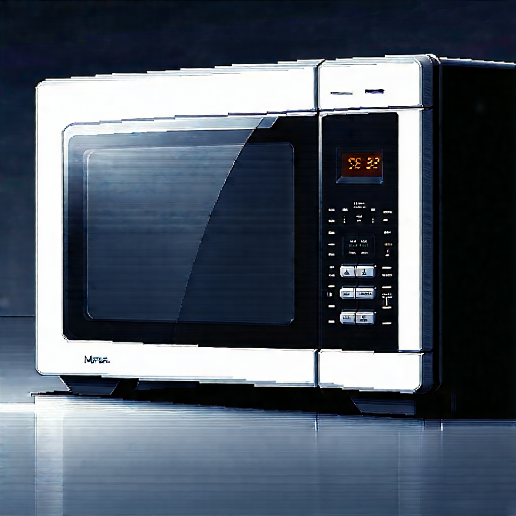 Innovative Smart Appliance Design With White Microwave