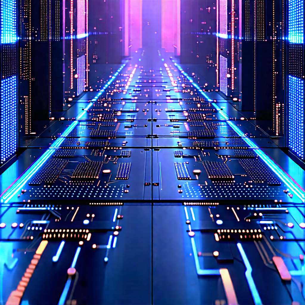 Close-up of sensor array