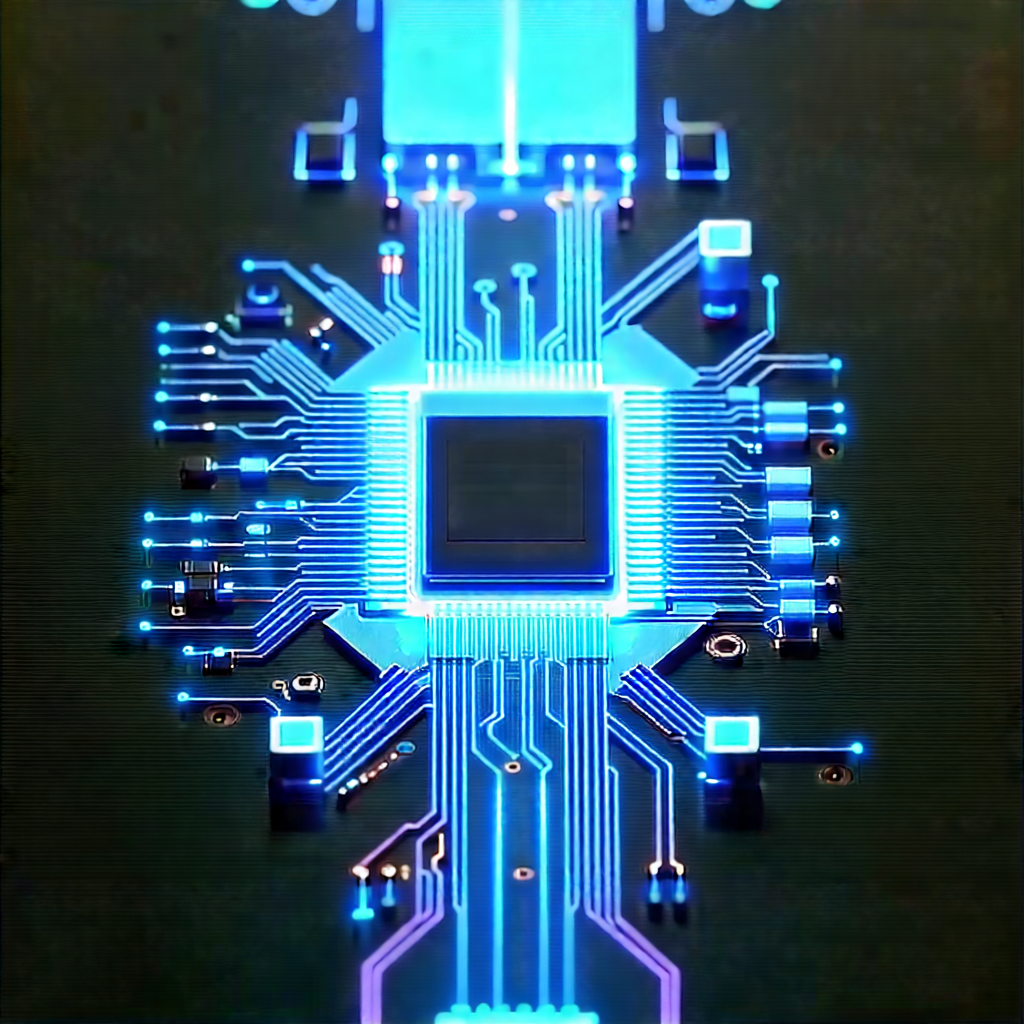 Circuit board with holographic projection