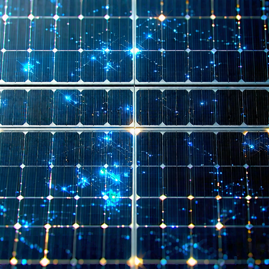 Solar Panel With Holographic Projection With Solar Panel