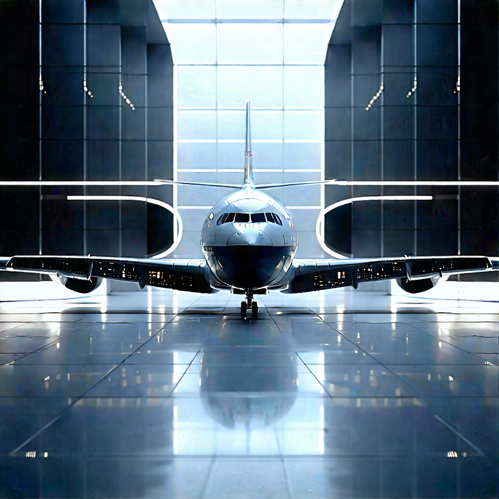 Aerospace Technology In Research Center With Large White