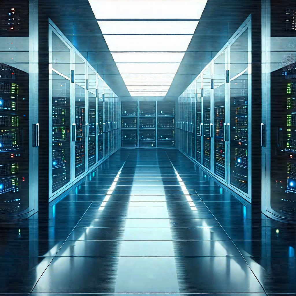 Futuristic Server Room With Image, There