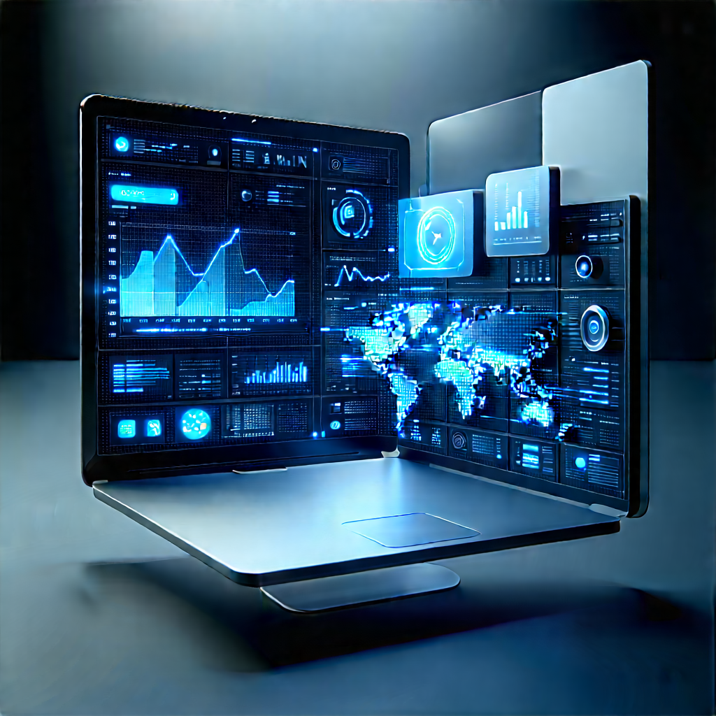 Innovative Communication Tool (design:1.22) With Laptop Computer