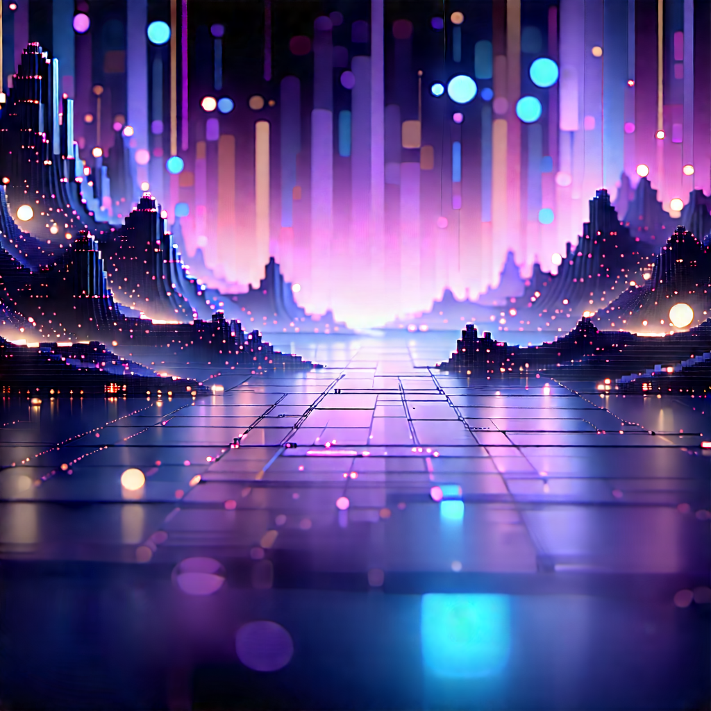 Futuristic Innovation Hub With Futuristic, Colorful,
