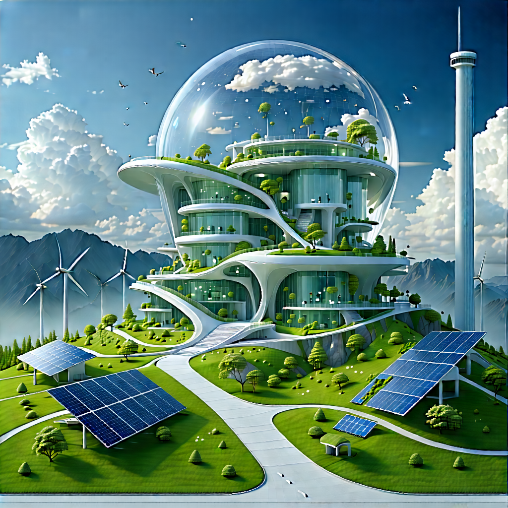Innovative Renewable Energy Design With Futuristic City