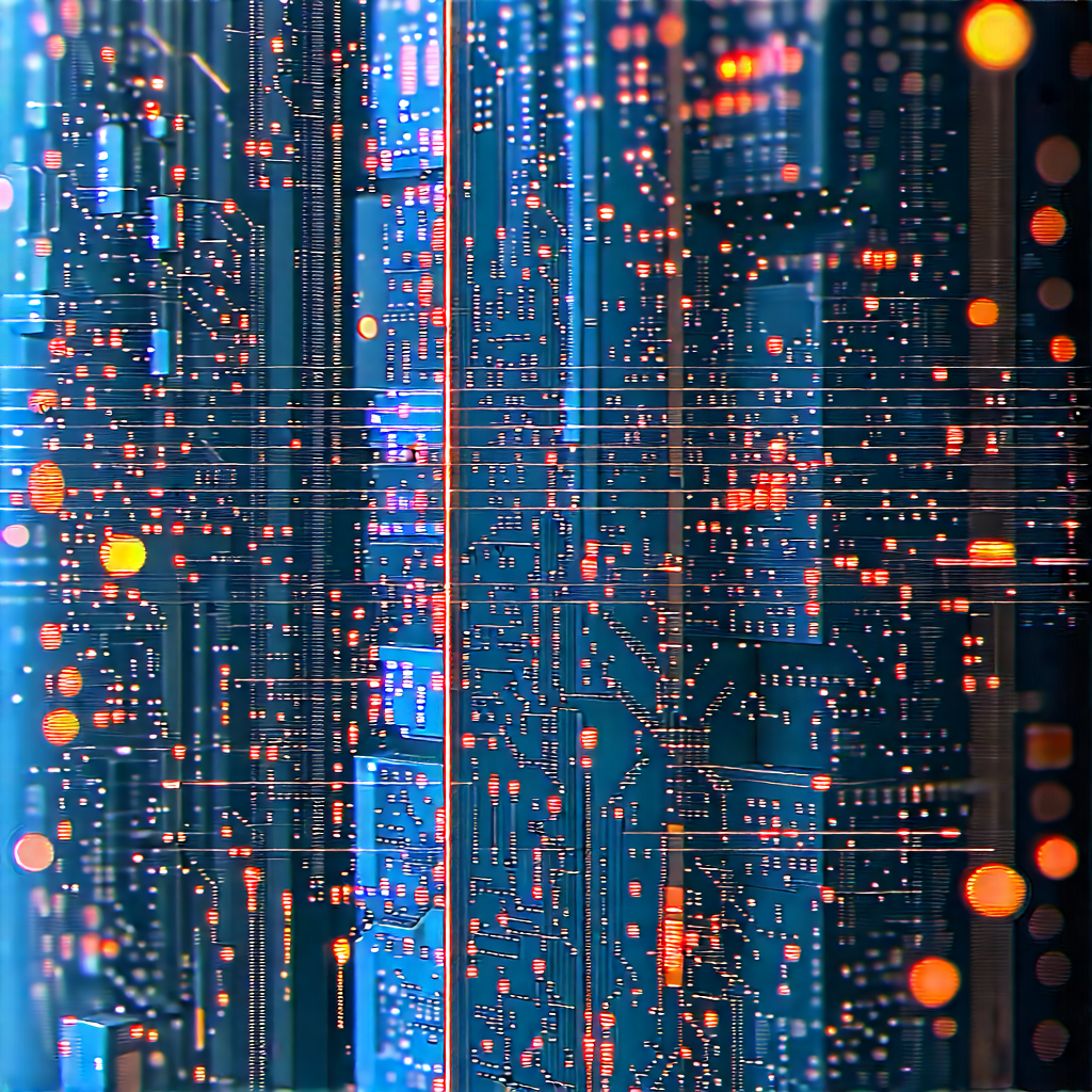 Close-up of sensor array