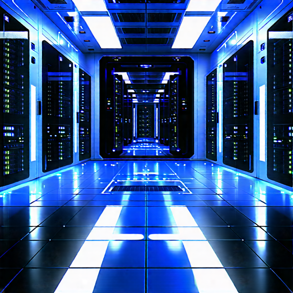 Futuristic server room