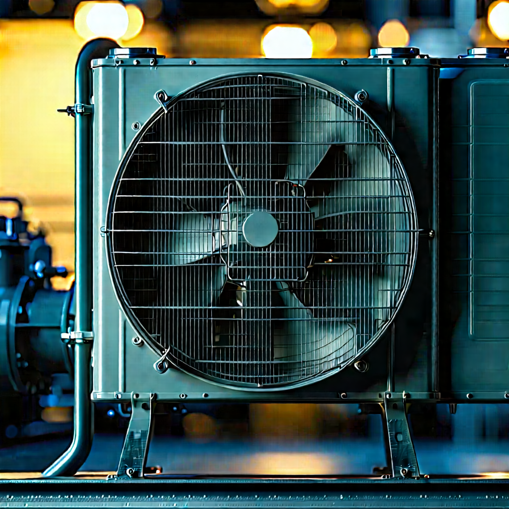 Close-up of cooling system