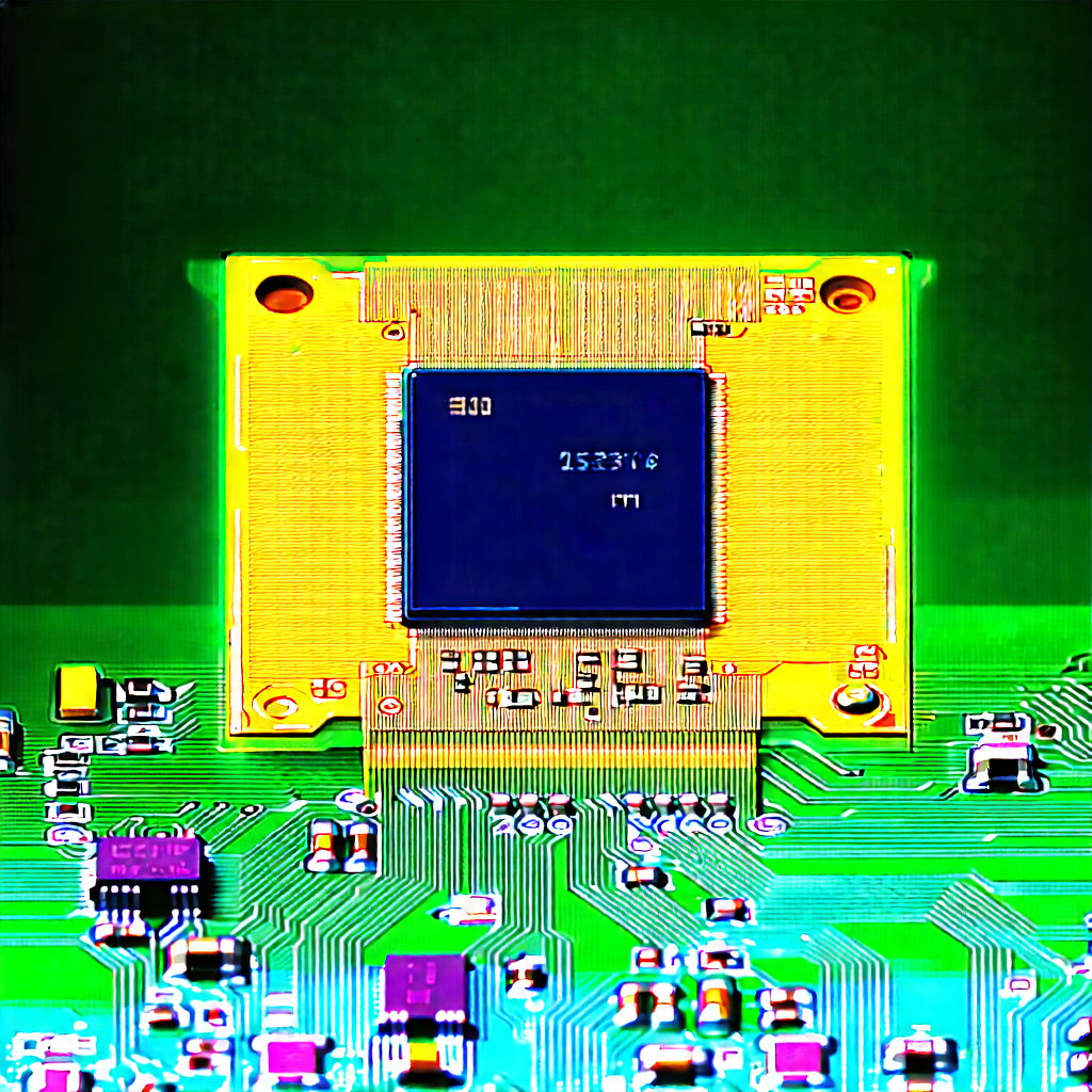 Close-up of microprocessor
