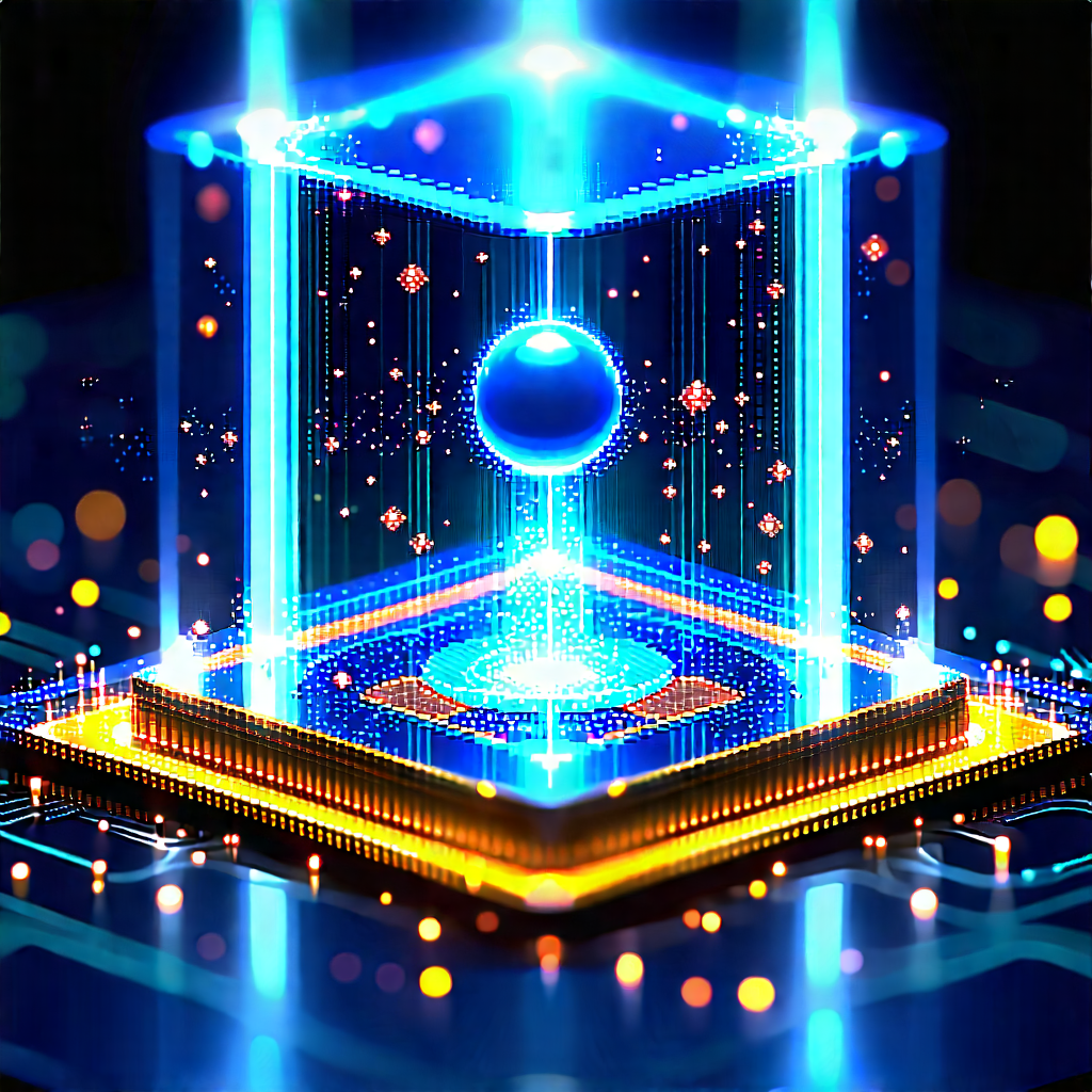 Quantum computer with digital particles