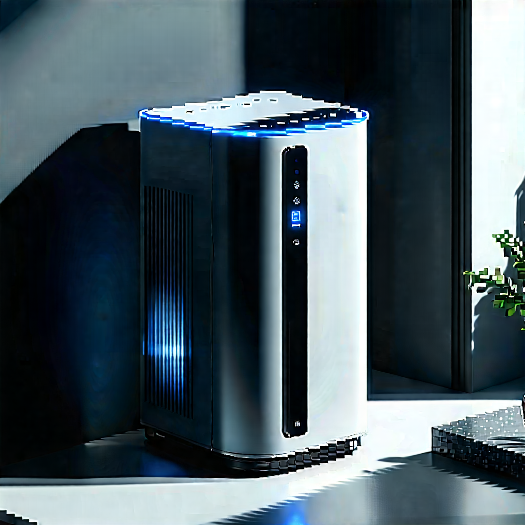 Innovative Smart Appliance (design:1.35) With White Blue