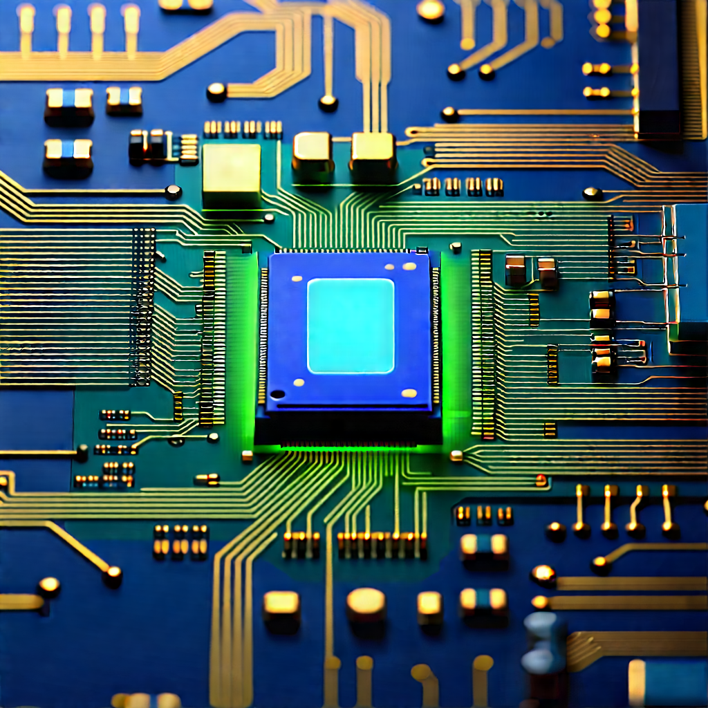 Close-up of electronic circuit