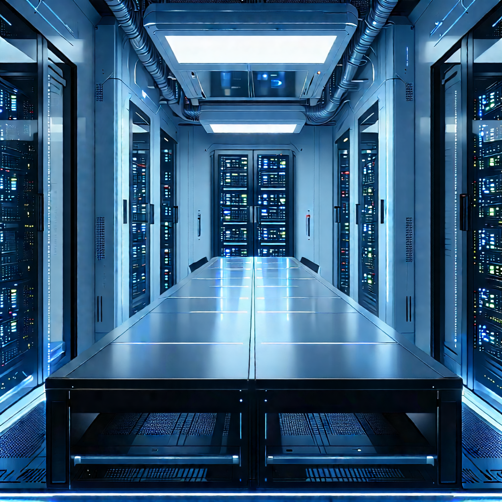 (futuristic:1.12) server room