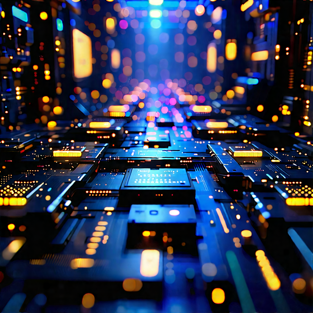 Close-up of sensor array