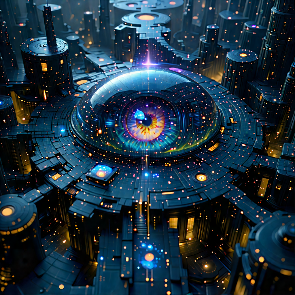 Machine Learning Visualization With Futuristic City,