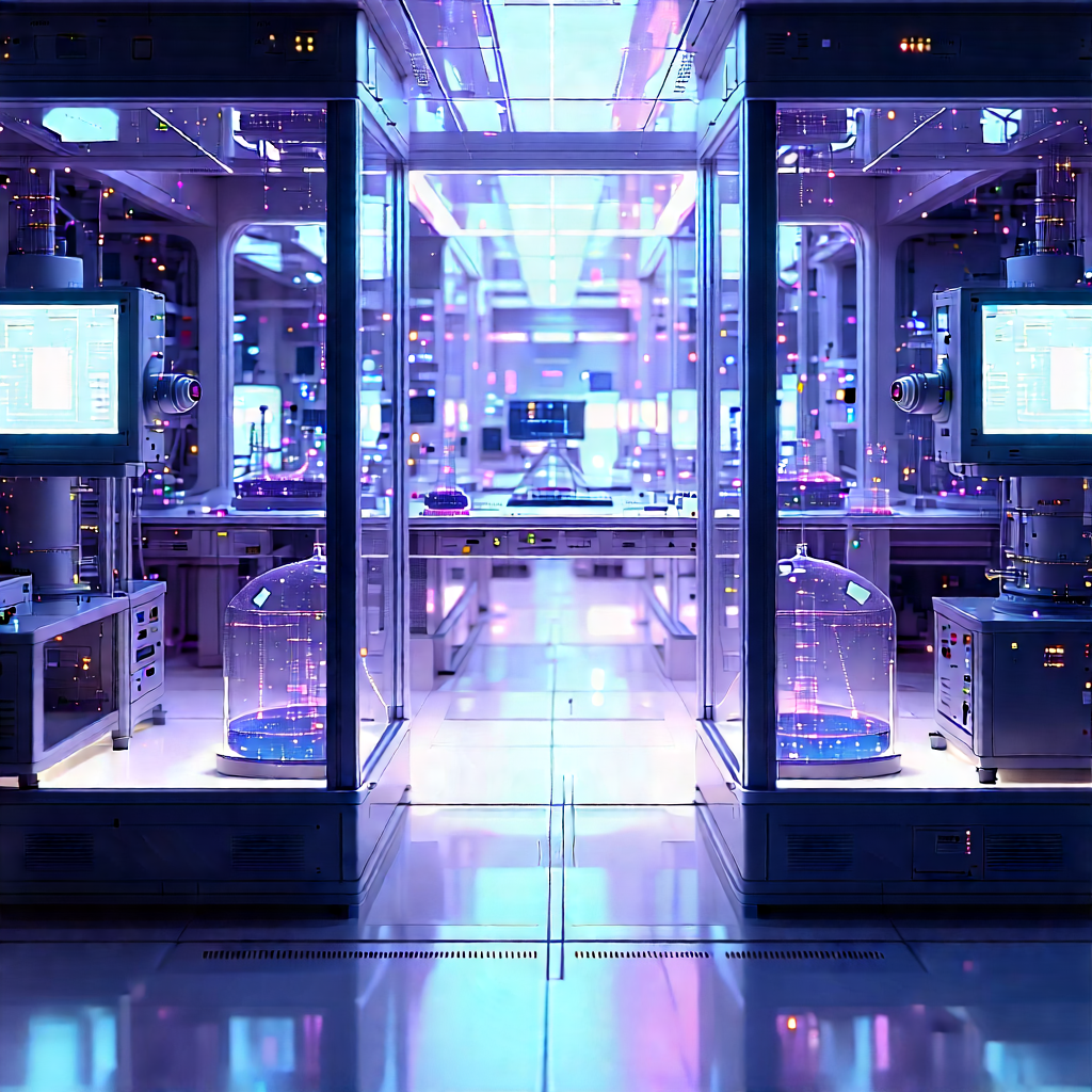 (futuristic:1.27) Research Laboratory With Futuristic, High-tech
