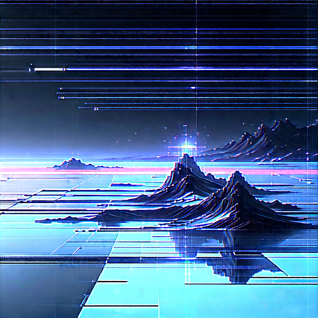 Futuristic digital workspace
