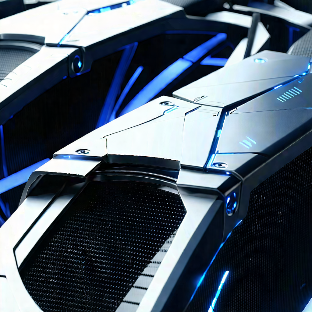 Close-up of cooling system