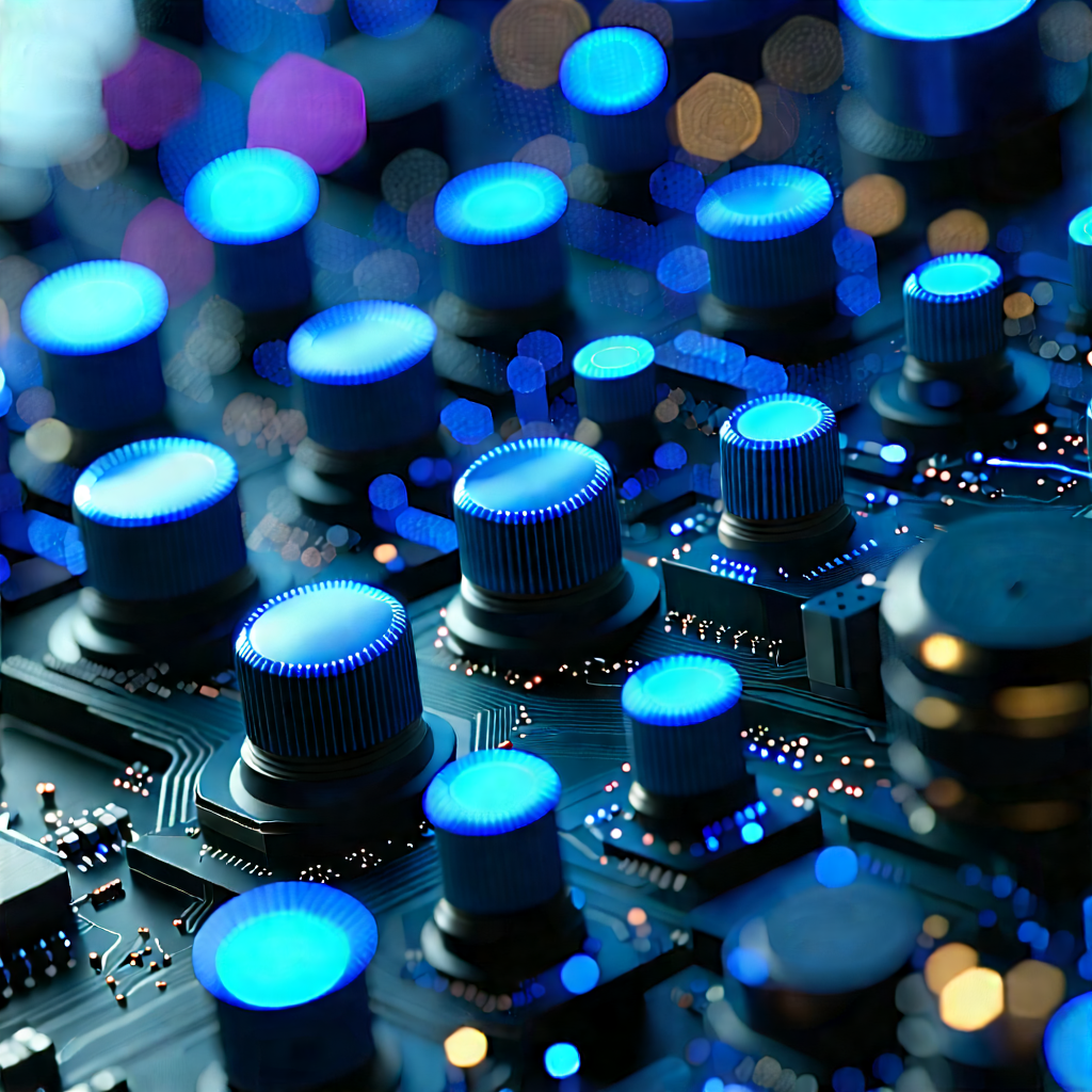 Close-up of sensor array