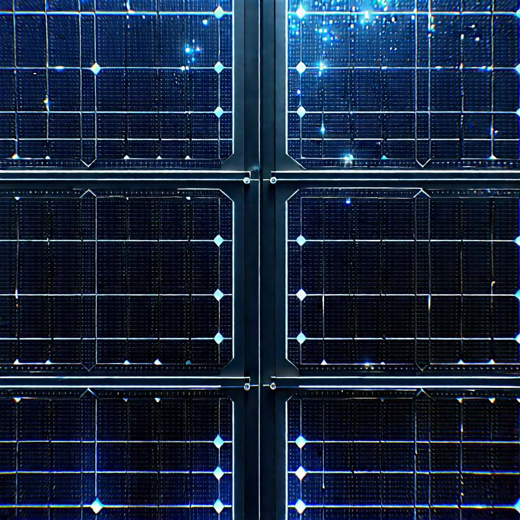 Solar panel with data streams