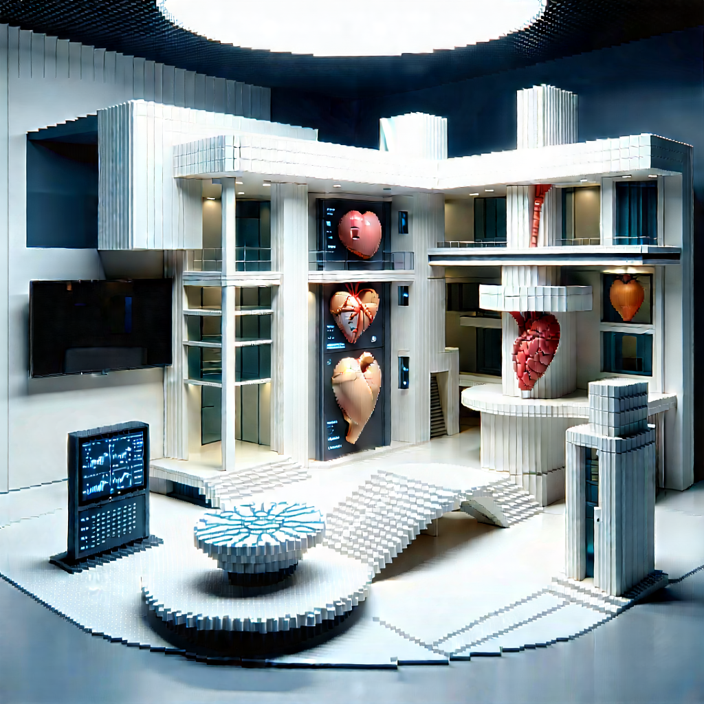 Healthcare Technology In (design:1.42) Studio With Large, White