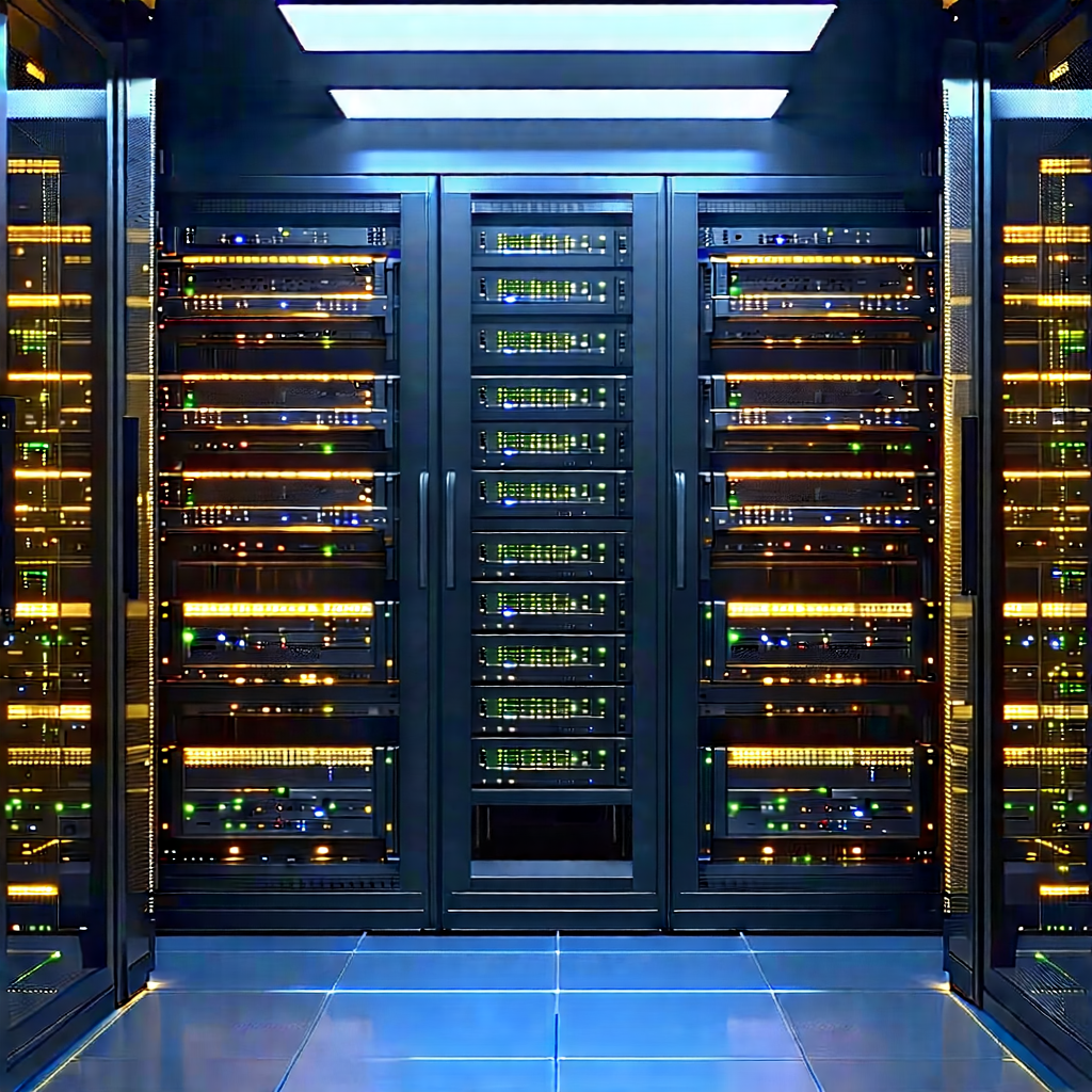 Server rack with laser scanning