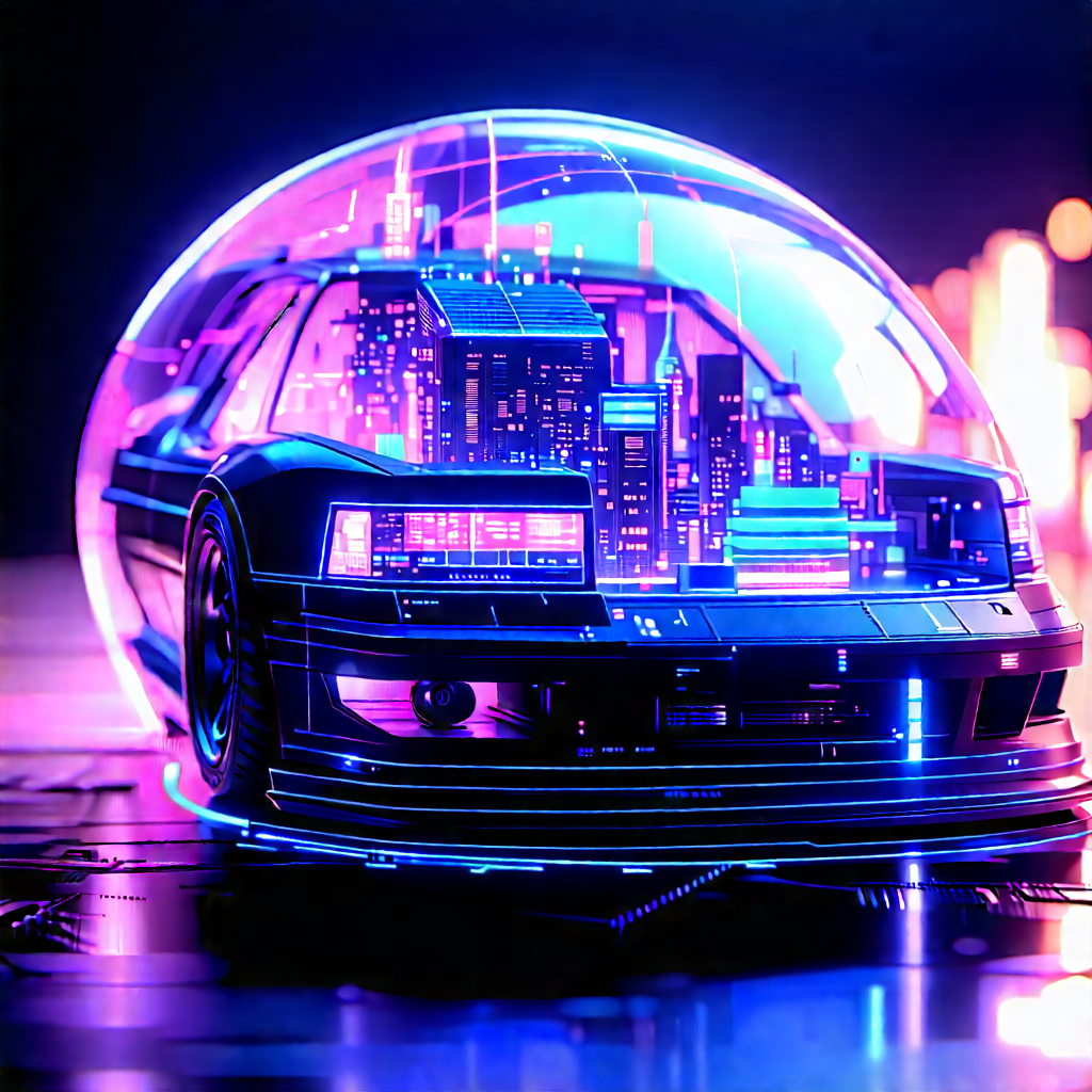 Digital Transformation Visualization With Futuristic City