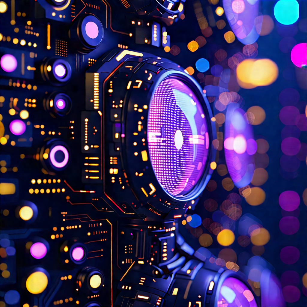 Close-up of sensor array