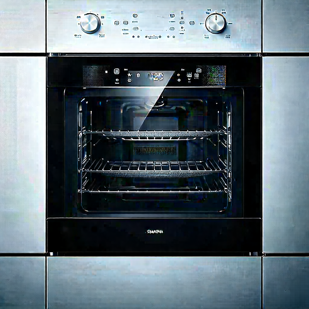 Innovative Smart Appliance Design With Black Oven