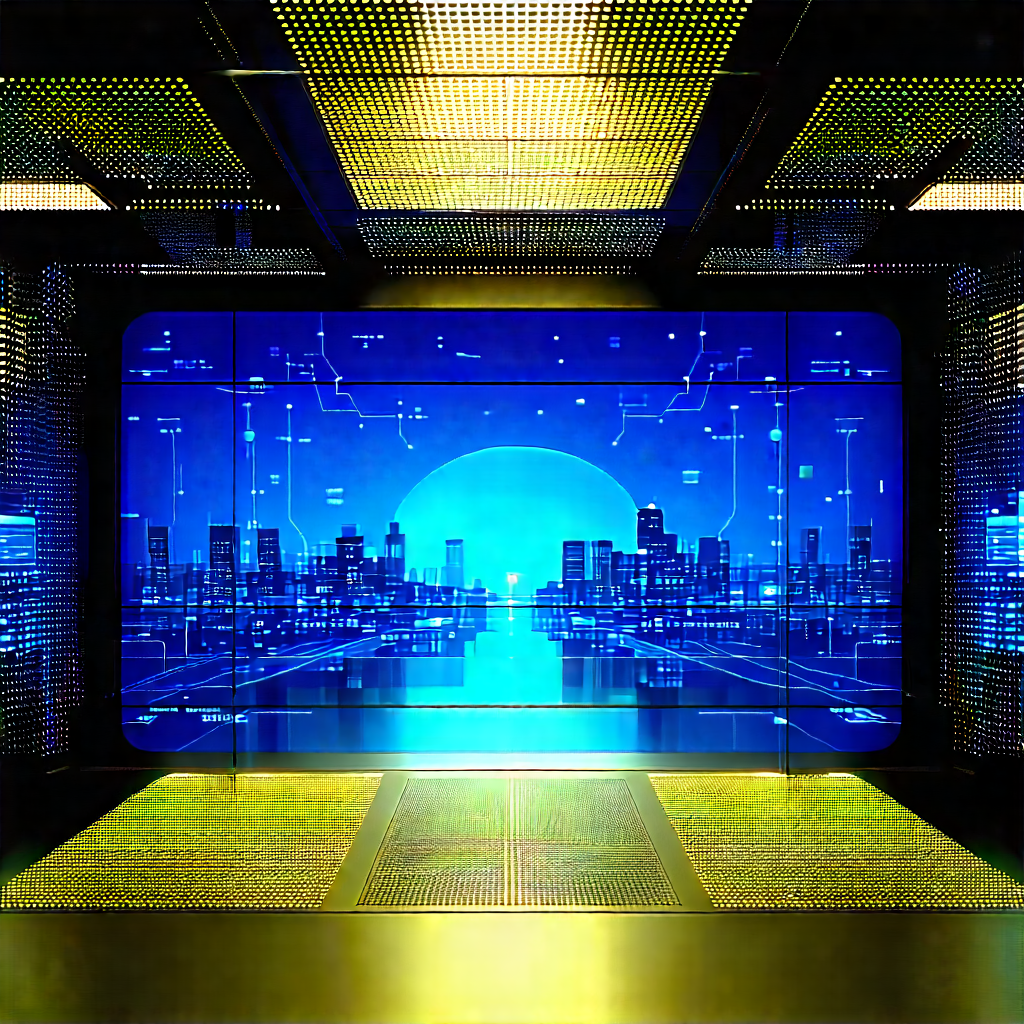 Financial Technology In Research Center With Image, There