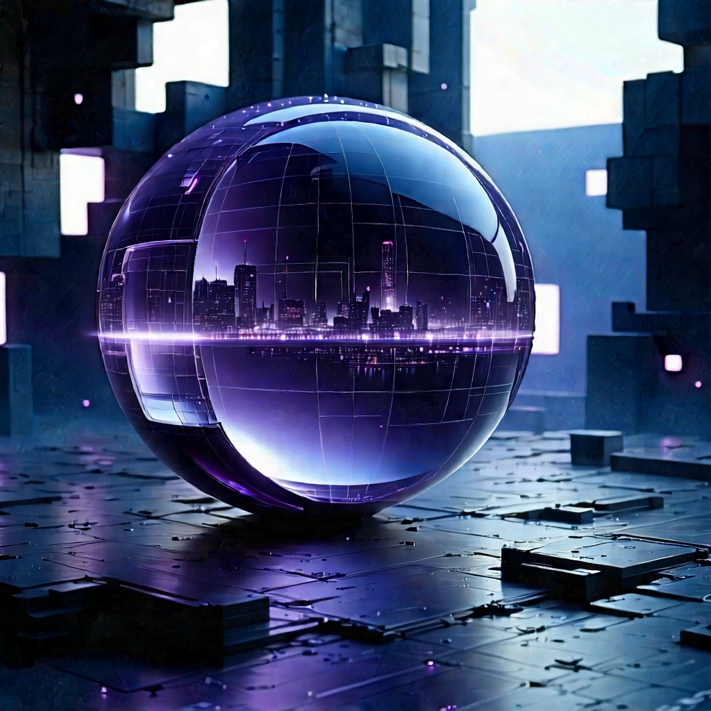 (digital:1.37) Transformation Visualization With Large, Purple