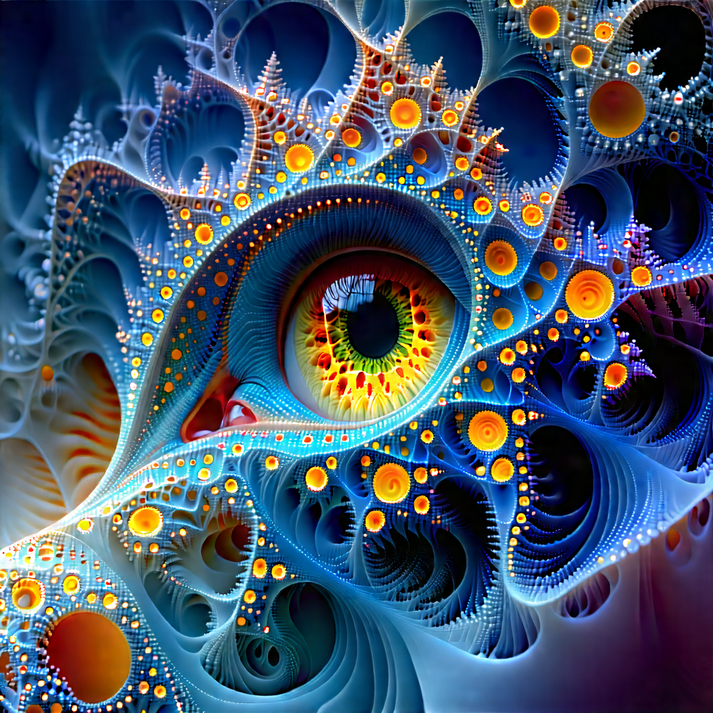 Tablet with digital artwork
