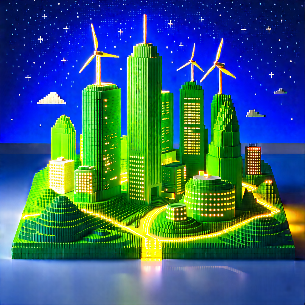 Innovative Renewable Energy (design:1.3) With Large, Intricate