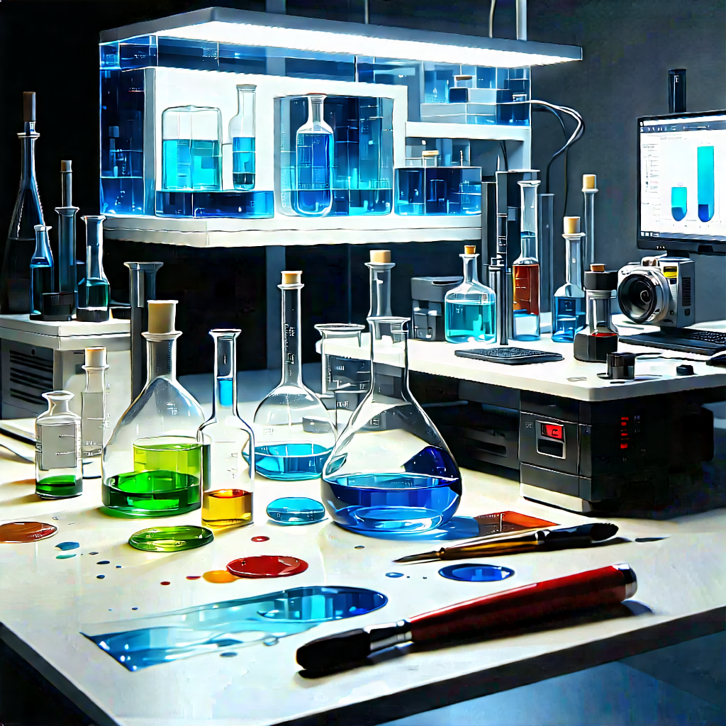 Entertainment technology in (modern:1.16) laboratory