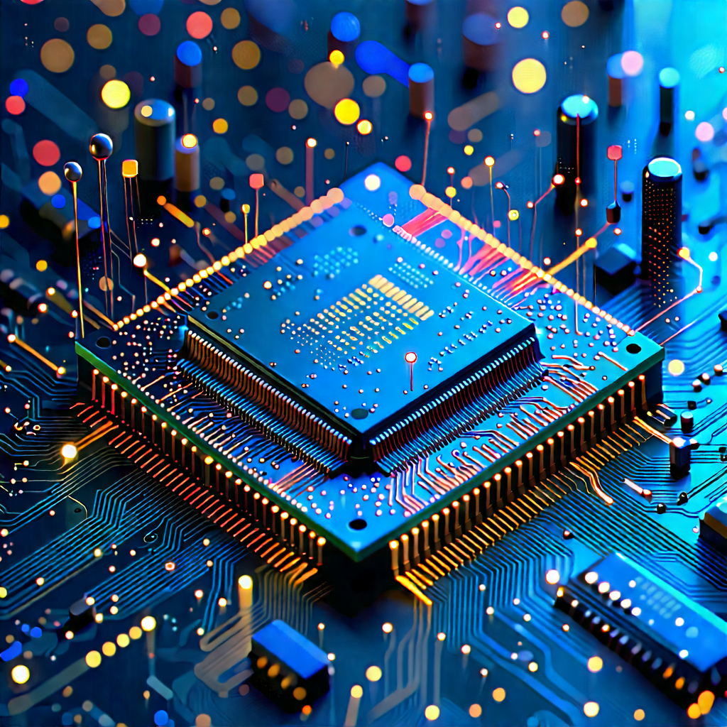 Microchip with digital particles
