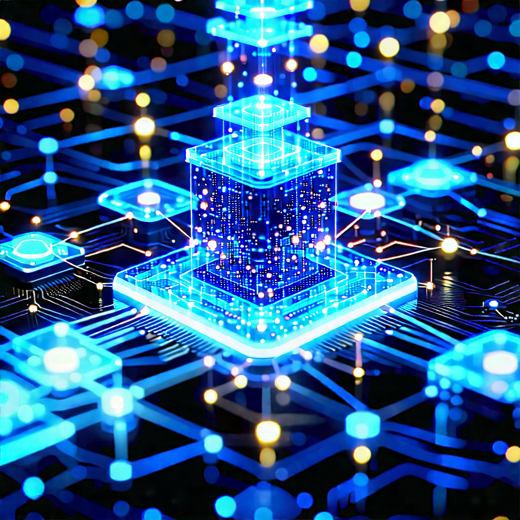 Blockchain Network Visualization With Image, There