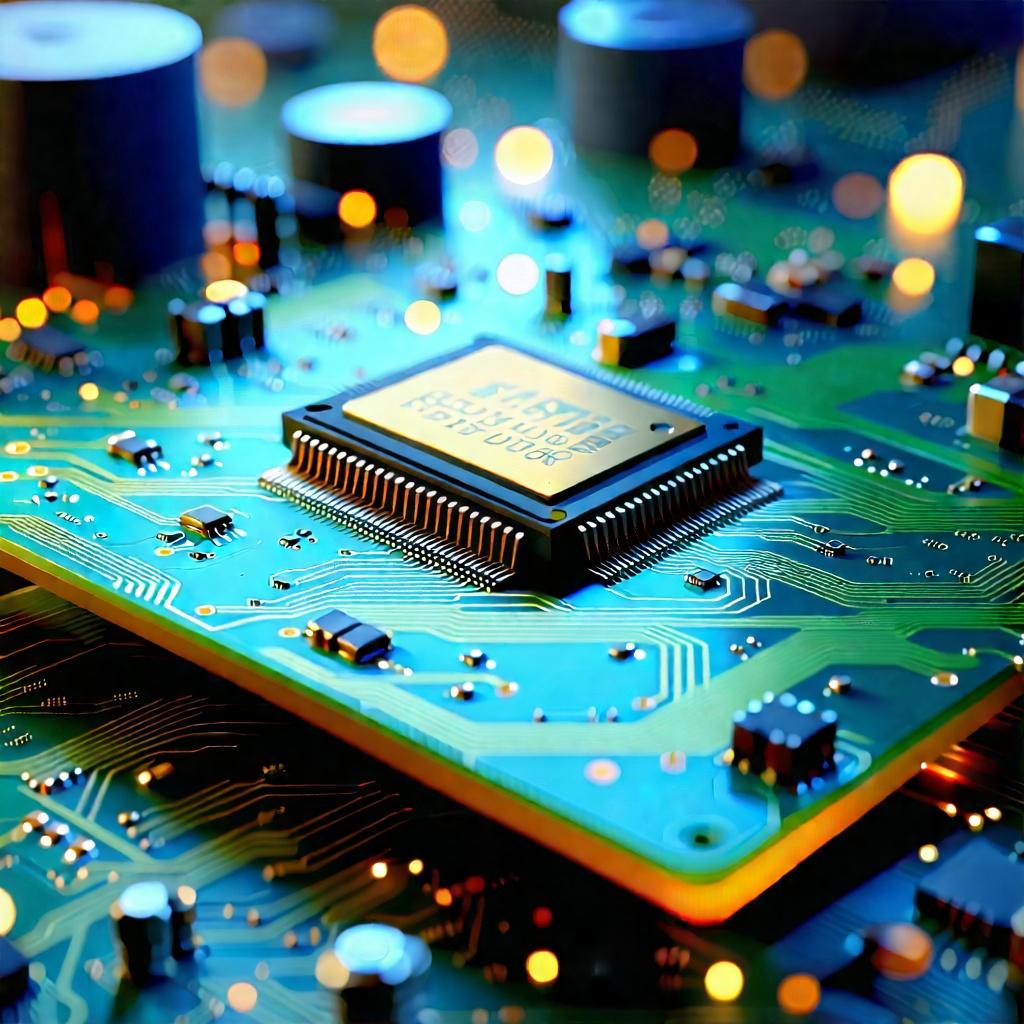 Close-up of electronic circuit