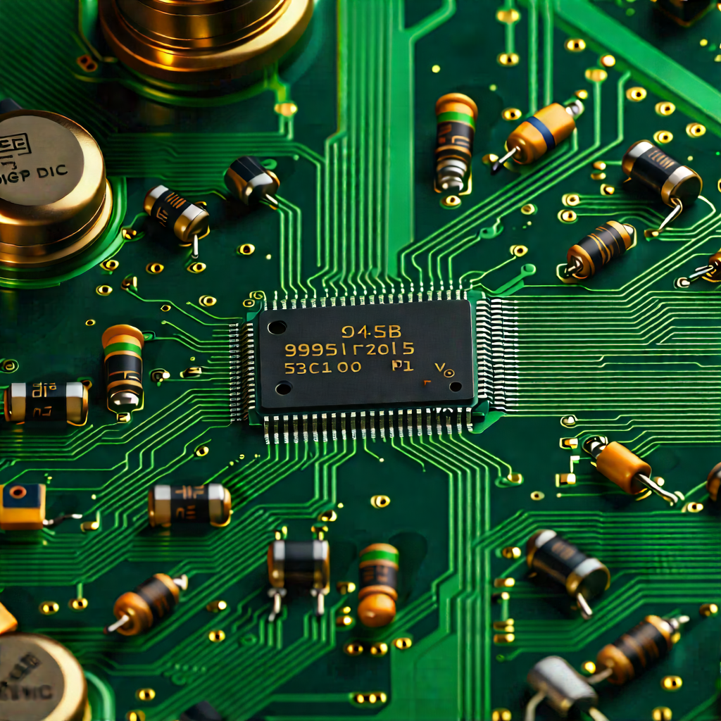 Close-up of electronic circuit