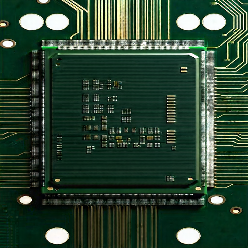Close-up of microprocessor