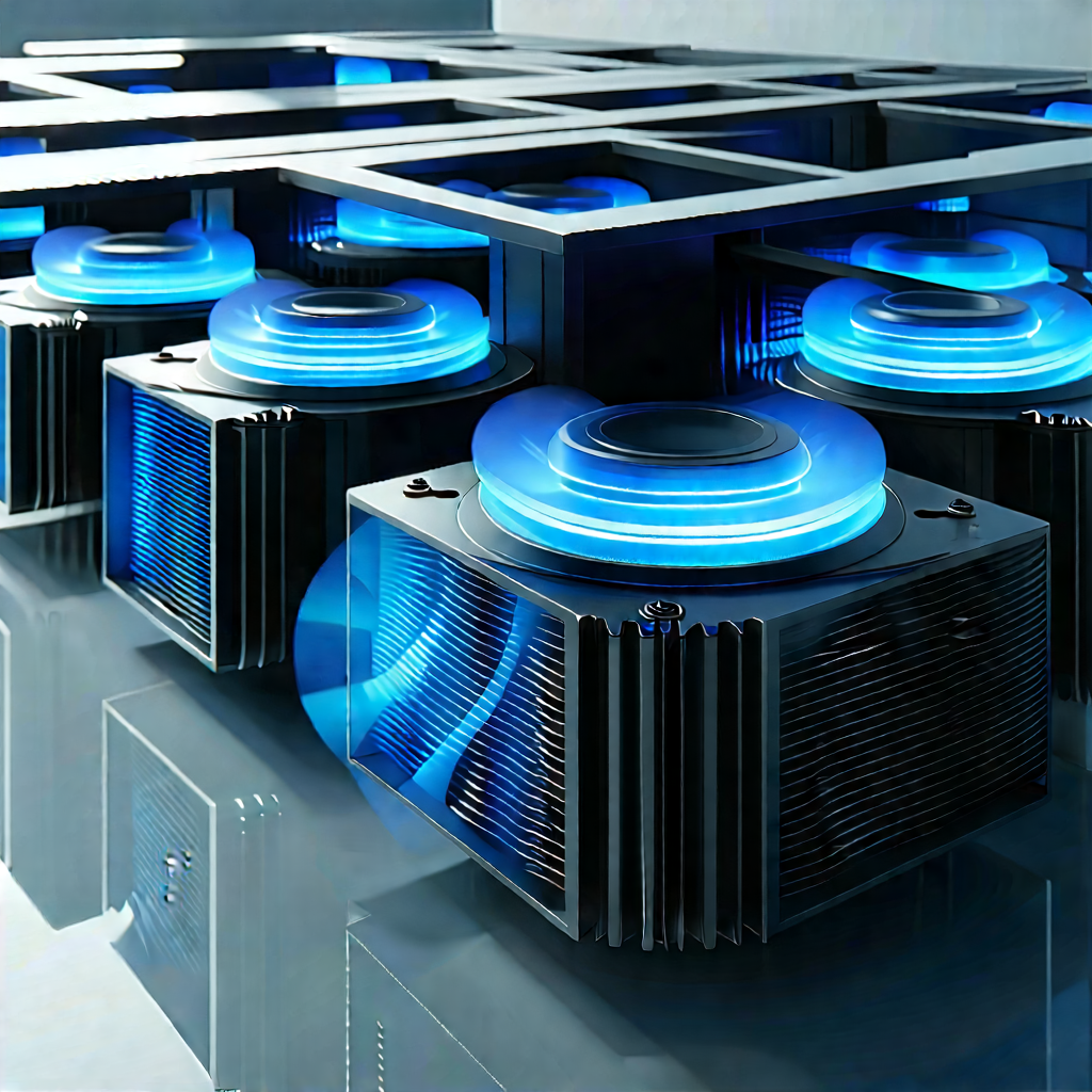 Close-up of cooling system