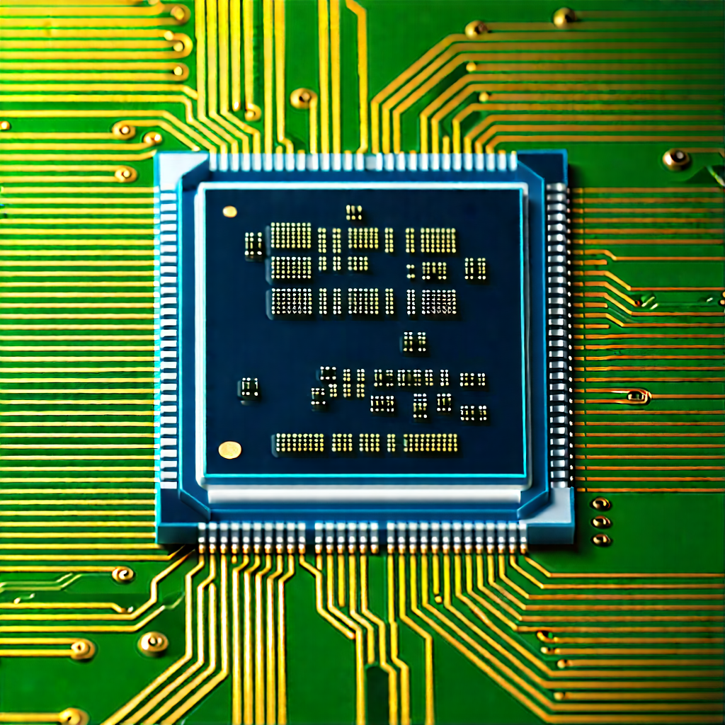 Close-up of microprocessor