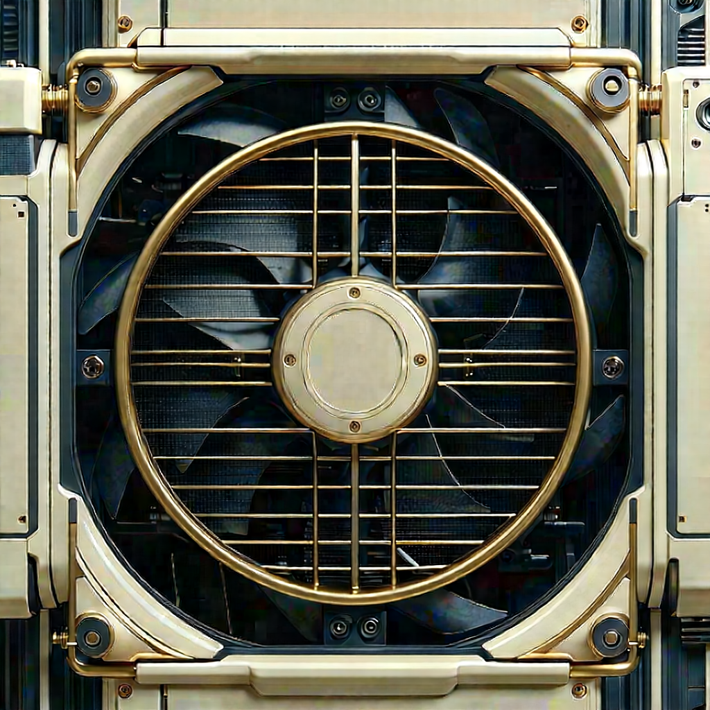 Close-up of cooling system