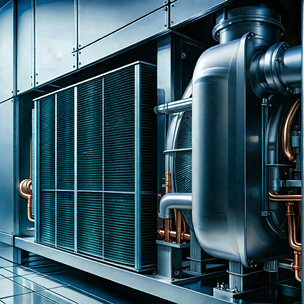 Close-up of cooling system